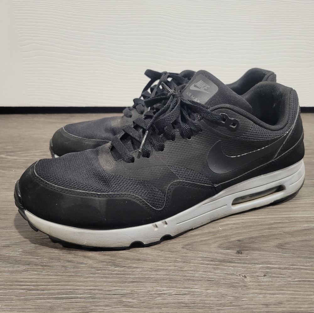 Size 12 - Nike Air Max 1 Ultra 2.0 Essential Black Grey 875679-002